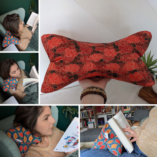 Accessoires de lecture - Coussin de lecture et protège livre ajustable AKANE