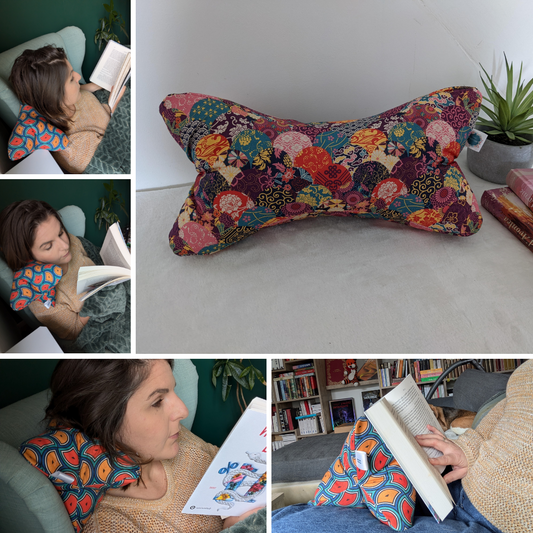 Accessoires de lecture - Coussin de lecture et protège livre ajustable KEIKO
