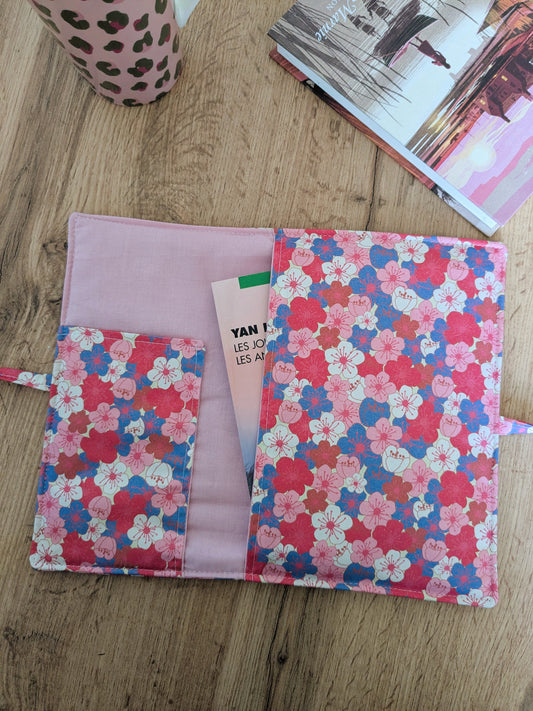 Etui livre fleurs cerisier