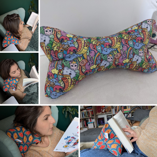 Accessoires de lecture - Coussin de lecture et protège livre ajustable ZAZOU