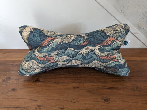 Coussin de lecture et accessoires livre et relaxation - Coton BIO -  Hokusai