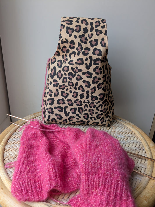 Sac à projet tricot ou crochet nomade poignet