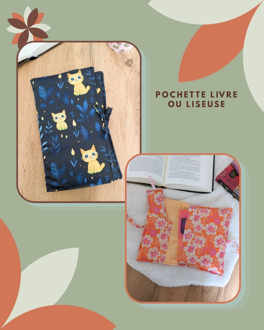 Roman dédicacé libraire se cache - protège-livre ou pochette livre