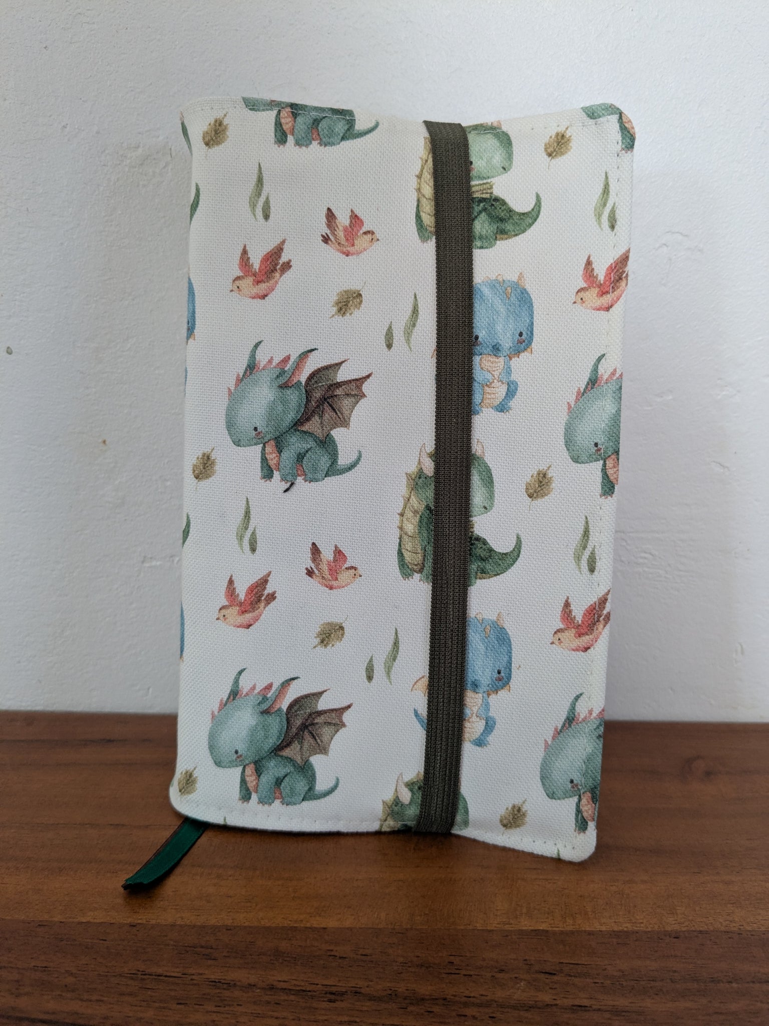 Coussin de lecture & protège livre ajustable - Motifs Dragons Daenerys - Fait main en France