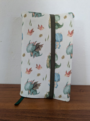 Coussin de lecture & protège livre ajustable - Motifs Dragons Daenerys - Fait main en France