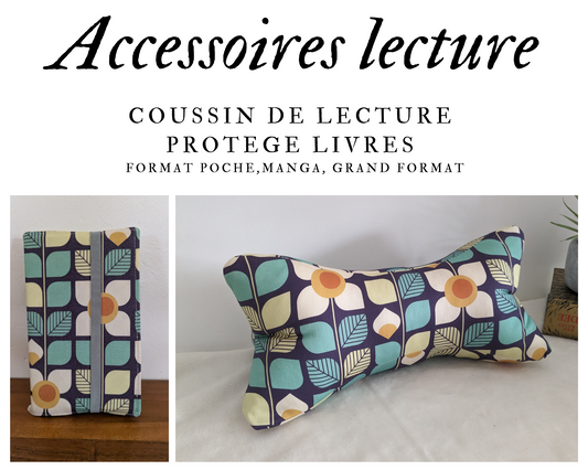 Accessoires de lecture - Coussin de lecture et protège livre ajustable MAMIE MARGUERITE