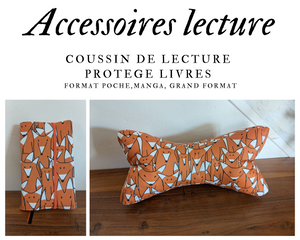 Accessoires de lecture - Coussin de lecture et protège livre ajustable RUSTY