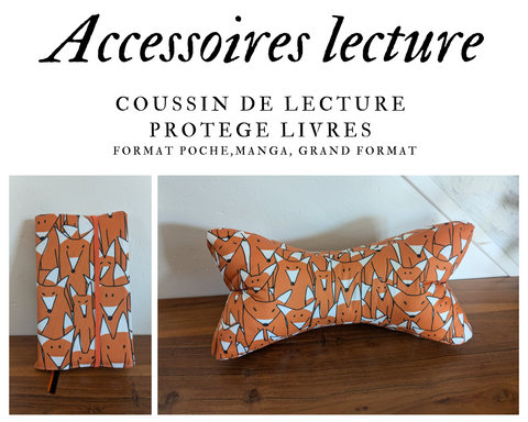 Accessoires de lecture - Coussin de lecture et protège livre ajustable RUSTY
