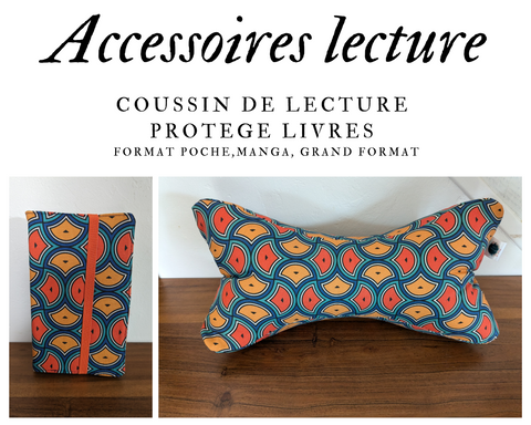 Accessoires de lecture - Coussin de lecture et protège livre ajustable MAYA