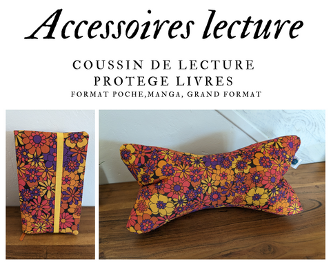 Accessoires de lecture - Coussin de lecture et protège livre ajustable HUGUETTE