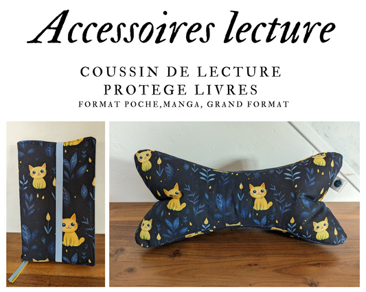 Accessoires de lecture - Coussin de lecture et protège livre ajustable LUMI