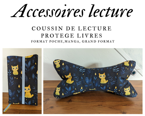 Accessoires de lecture - Coussin de lecture et protège livre ajustable LUMI