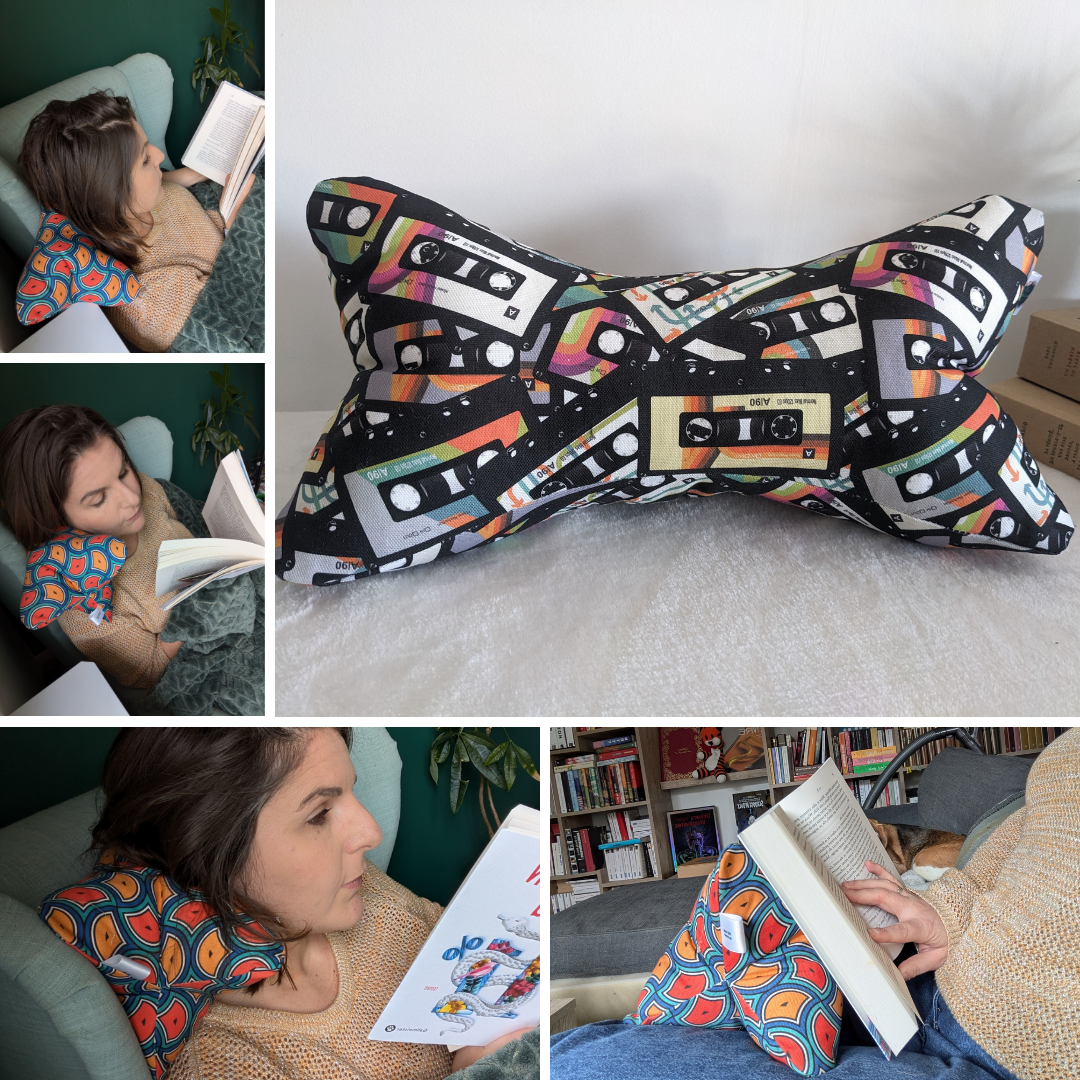 Accessoires de lecture - Coussin de lecture et protège livre ajustable LENNY