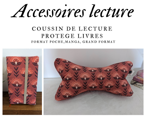 Accessoires de lecture - Coussin de lecture et protège livre ajustable BERTHE