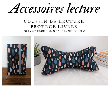 Accessoires de lecture - Coussin de lecture et protège livre ajustable NOA