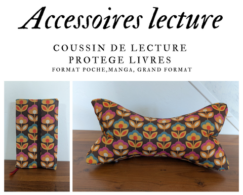 Accessoires de lecture - Coussin de lecture et protège livre ajustable FRANCINE