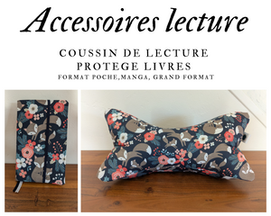 Accessoires de lecture - Coussin de lecture et protège livre ajustable LUNA