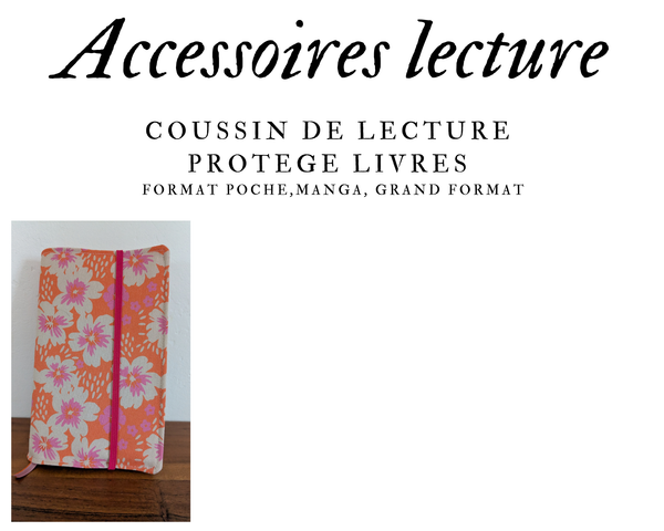 Coussin de lecture & Protège-livre ajustable – Motif Summer