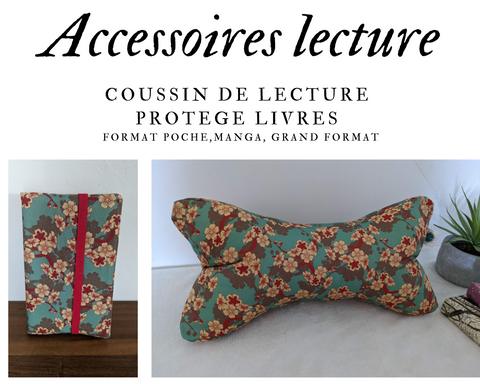 Accessoires de lecture - Coussin de lecture et protège livre ajustable SAKURA