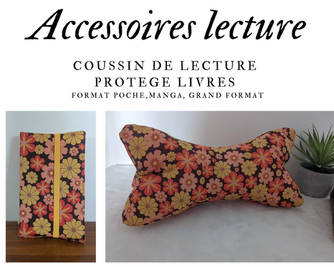 Accessoires de lecture - Coussin de lecture et protège livre ajustable DORIS