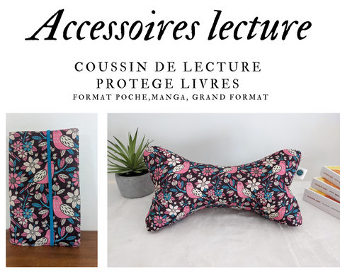 Accessoires de lecture - Coussin de lecture et protège livre ajustable SIGRID