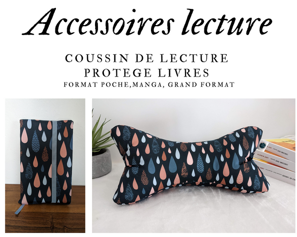 Accessoires de lecture - Coussin de lecture et protège livre ajustable NOA