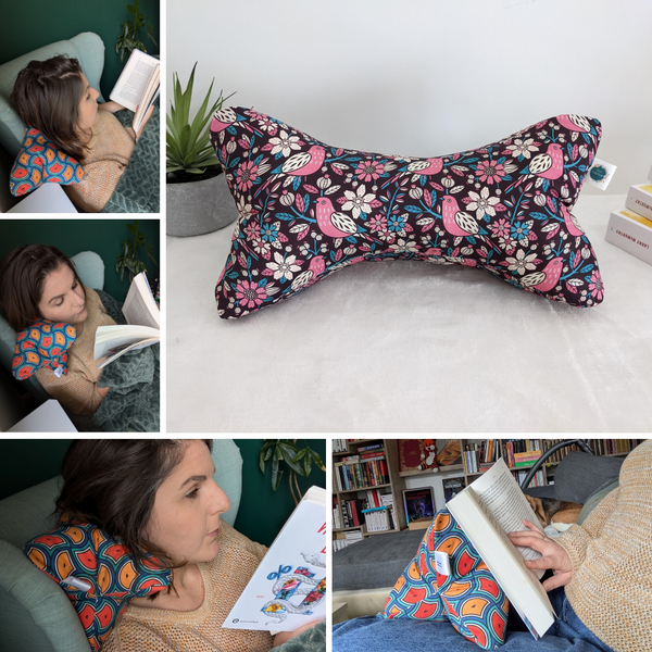 Accessoires de lecture - Coussin de lecture et protège livre ajustable SIGRID