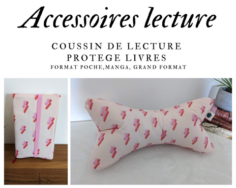 Accessoires de lecture - Coussin de lecture et protège livre ajustable VERA