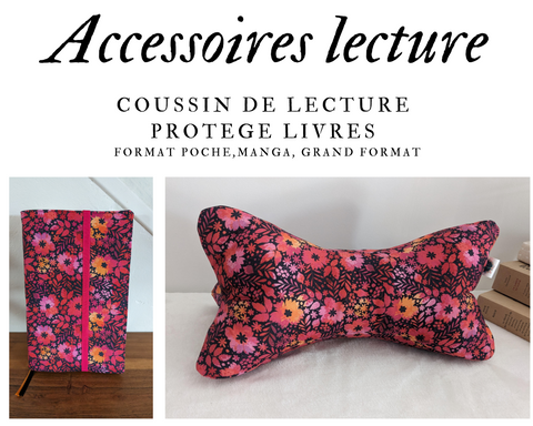 Accessoires de lecture - Coussin de lecture et protège livre ajustable ISOLDE