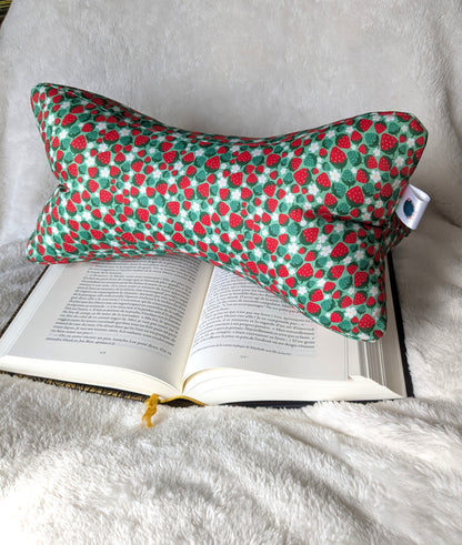 Os de lecture motif fraises en coton BIO
