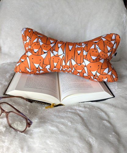 Coussin de lecture motif renard