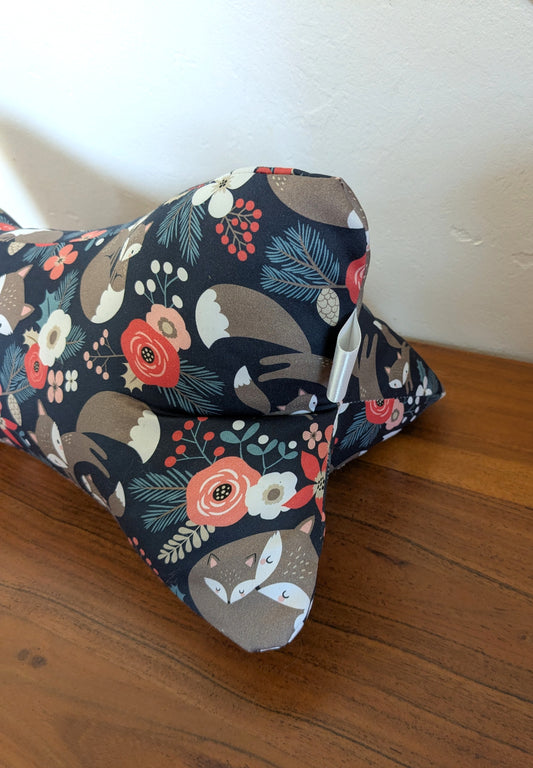 Coussin de lecture support livre lourd