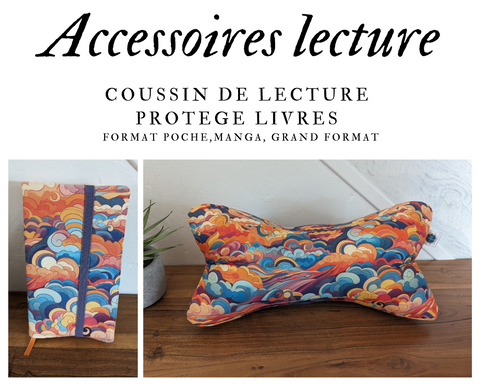 Accessoires de lecture - Coussin de lecture et protège livre ajustable DREAMS