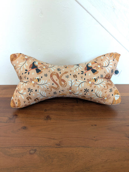 Coussin de lecture toucan serpent tigre