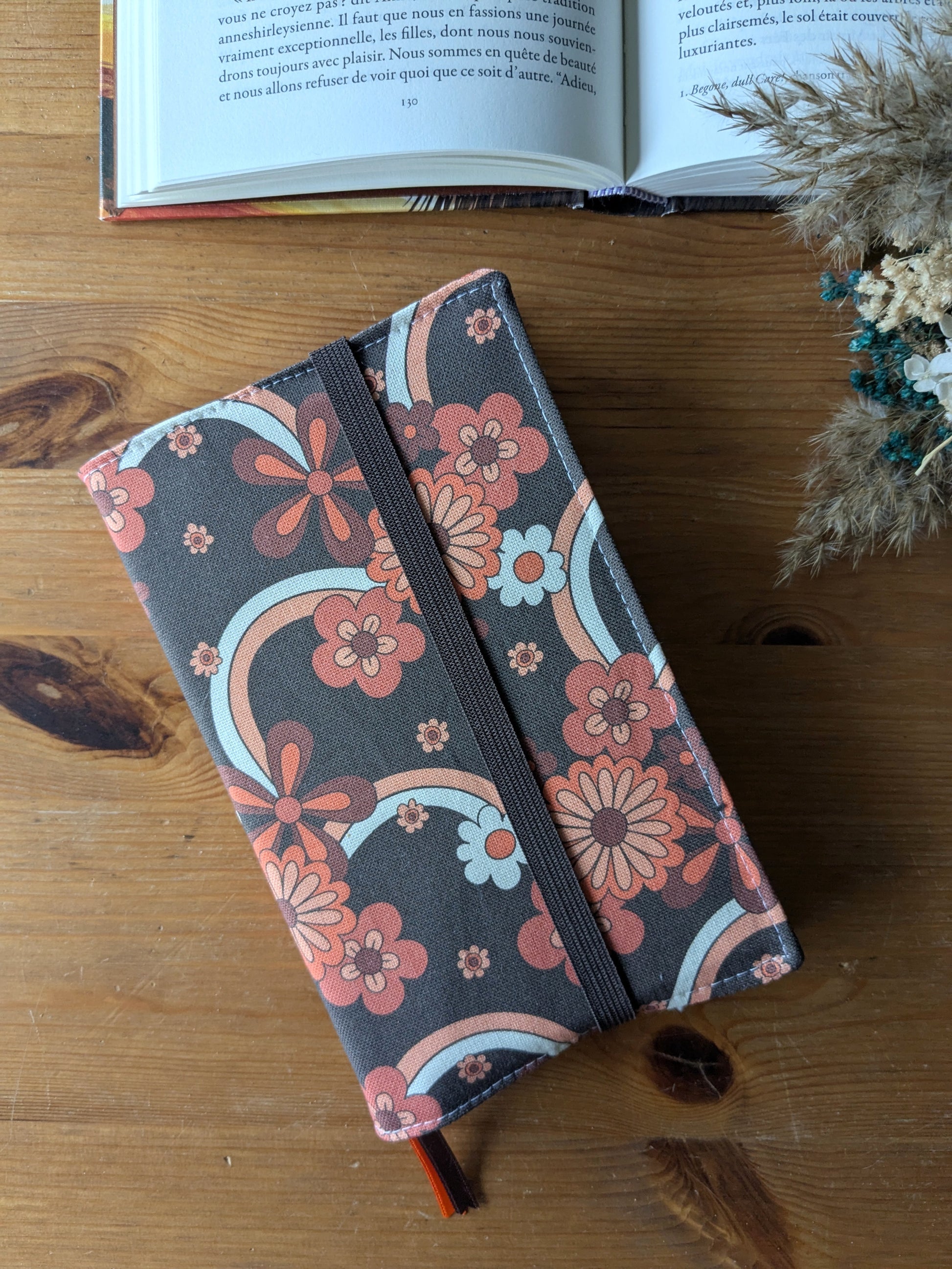 couvre livre en tissu artisanal français