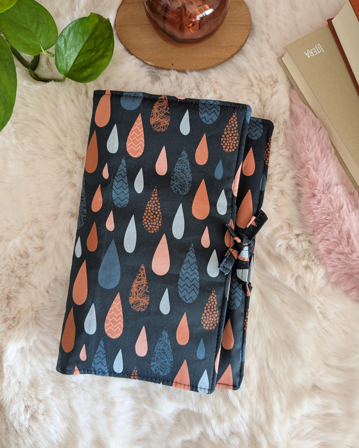 Pochette livre goutte de pluie