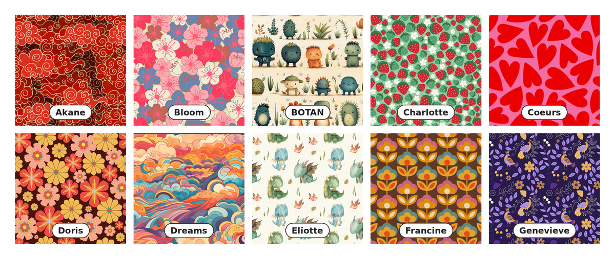 Motif coffret lecture