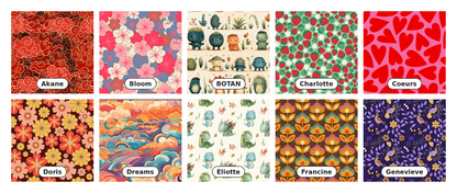 Motif coffret lecture