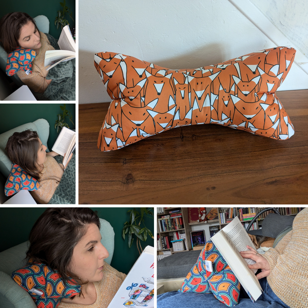 Coussin OS de lecture ergonomique, support livre - Renard déglingo