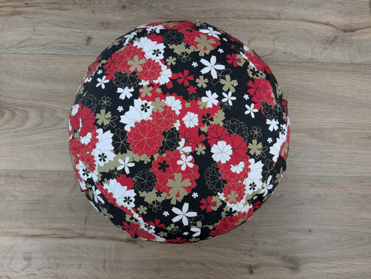 ZAFU coussin de méditation - YOGA - Coton BIO - JAPON ROUGE