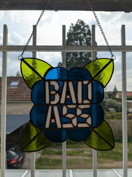 Vitraux sauvages - offre de lancement - BADASS bleu vert