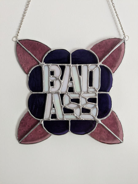 Vitraux sauvages - offre de lancement - BADASS Rose violet
