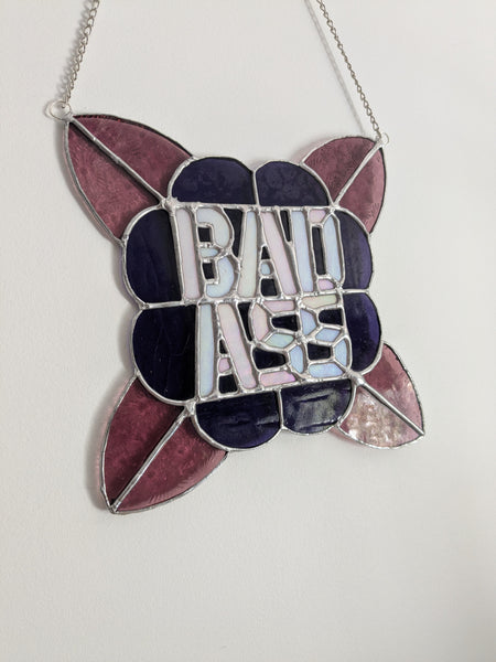 Vitraux sauvages - offre de lancement - BADASS Rose violet
