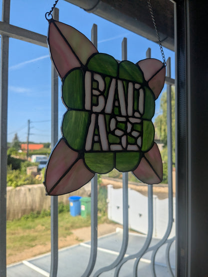 Vitraux sauvages - BADASS - vente et précommande vert et rose