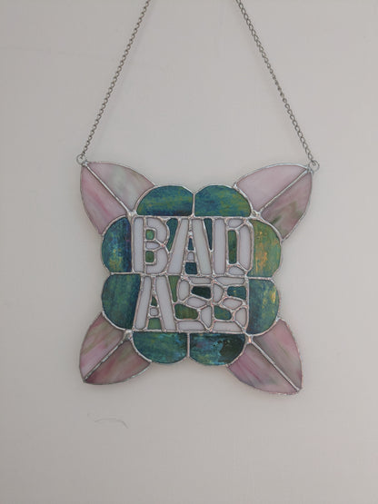 Vitraux sauvages - BADASS - vente et précommande vert et rose