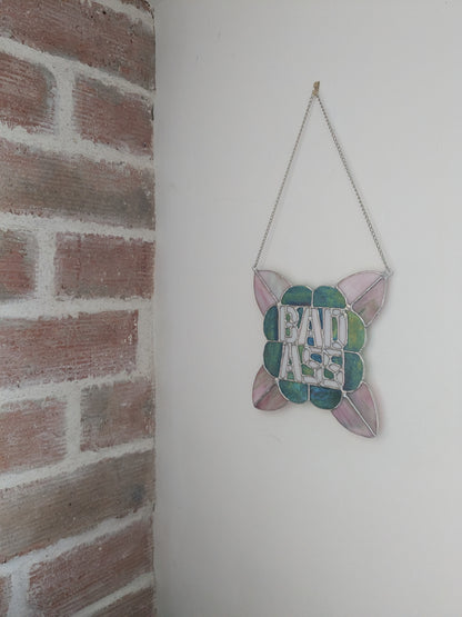 Vitraux sauvages - BADASS - vente et précommande vert et rose
