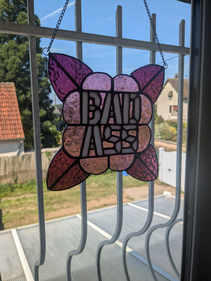 Vitraux sauvages - BADASS - vente et précommande rose et prune