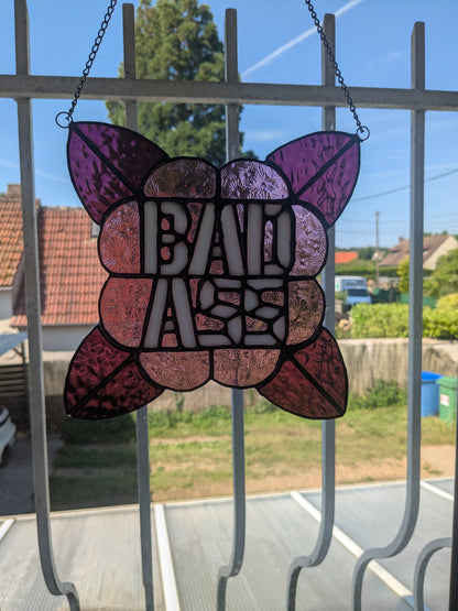 Vitraux sauvages - BADASS - vente et précommande rose et prune