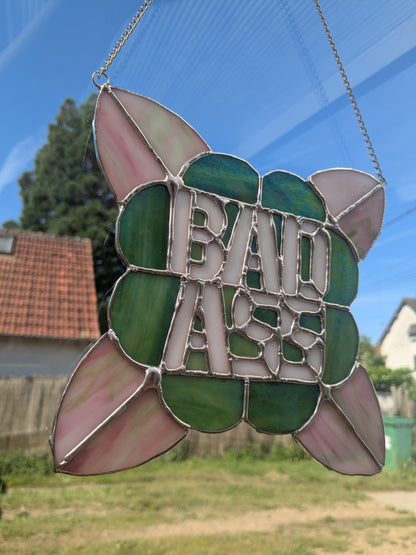 Vitraux sauvages - BADASS - vente et précommande vert et rose