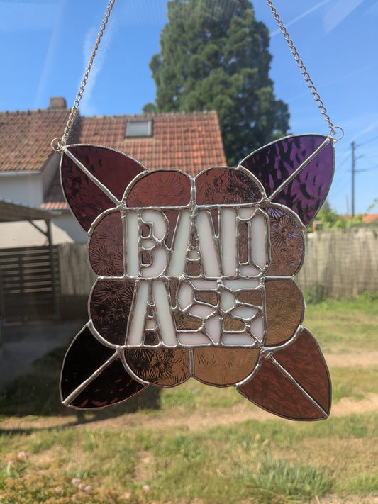 Vitraux sauvages - BADASS - vente et précommande rose et prune